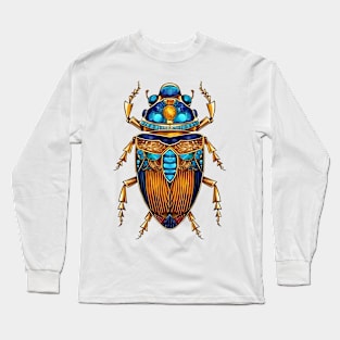 Ancient Egypt Beetle #4 Long Sleeve T-Shirt